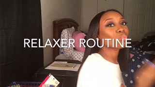 Relaxer Routine for Texlaxed Hair using Just For Me Texture Softner  K Johnson [upl. by Liag]