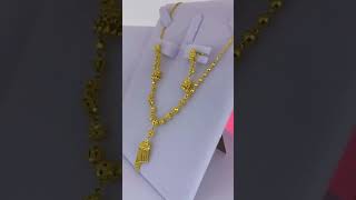 gold long mala set  latest gold goldjewellery trending shorts fashion necklace [upl. by Yerak]