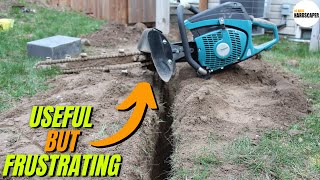 Handheld Trencher for Easy Trenching  GeoRipper Review [upl. by Waldner]