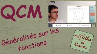 QCM  Généralités sur les fonctions  Seconde [upl. by Bronwyn]