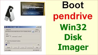 Como criar pendrive de boot no Windows com Win32 Disk Imager [upl. by Mossman]