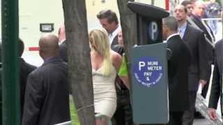 Britney Spears in New York City  Signed on to XFactor Fan Cam [upl. by Chancellor]