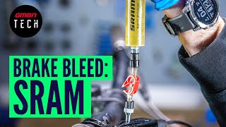 How To Bleed SRAM Hydraulic Disc Brakes [upl. by Pelson]