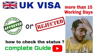 waiting for UK VISA for more than 15 working Days  How to Track your VISA   VFSglobal INDIA [upl. by Sholem]