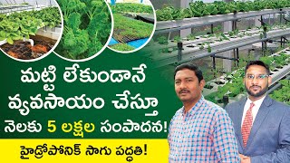 Hydroponic Farming In Telugu  How To Start Hydroponic Farming Business  Infinity Green Farms [upl. by Chlores]