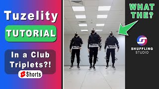 Tuzelity Dance Triplets 😱 How to dance In a Club 🔥 Shuffle Dance Video on a viral TikTok Song 2022 [upl. by Eirruc158]