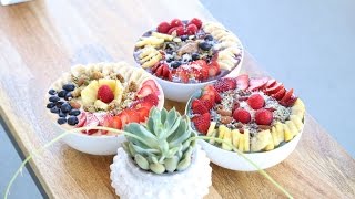 3 DESAYUNOS SALUDABLES Bowls Energéticos [upl. by Steffen807]