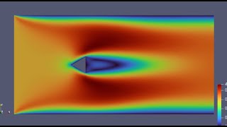 2D Flow over prism  OpenFOAM tutorial simpleFOAM  Steady State  Laminar  ANSYS Meshing [upl. by Norbel]