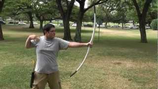 Shooting the 80 Pound PVC Longbow [upl. by Greenman974]