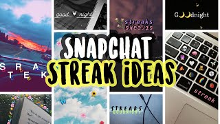 SNAPCHAT STREAK IDEAS 👻💛  AESTHETIC amp EASY [upl. by Riatsila]