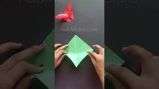 DIY 3D Origani Butterfly 🦋3d paper butterfly No glue shortvideo hadiartsandcraft [upl. by Derwood]