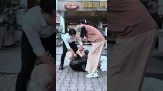 Homeless Old Man Fell Down By Rude Guy  Emotional Video kindness kindnessman shorts [upl. by Jamilla]