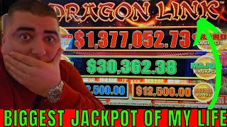 BIGGEST JACKPOT Of MY LIFE On Million Dollar Dragon Link Slot [upl. by Merton]