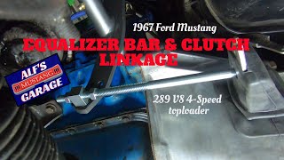 ZBar amp Clutch Linkage Installation  1967 Ford Mustang Transmission Conversion [upl. by Ggerk]