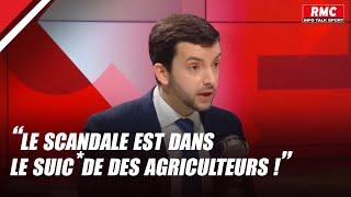 Agriculteurs  JeanPhilippe Tanguy les encourage   Apolline Matin [upl. by Duahsar]