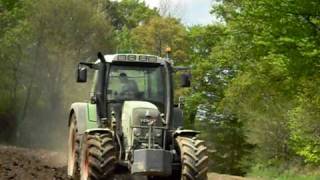 Fendt 412 Vario Tms Ploughing 2009 [upl. by Carlee]