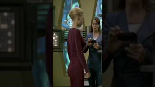 Jeri Ryan looking good in costume as the character Seven of Nine on the show Star Trek Voyager [upl. by Blunk594]