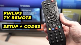 How to Program Your Philips Universal Remote Control  CODES LIST [upl. by Aneekas]