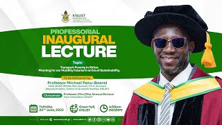 Professorial Inaugural Lecture by Professor Micheal PokuBoansi [upl. by Nady814]