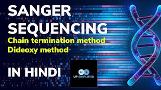 Sanger sequencing  Chain termination method  Dideoxy method [upl. by Tannie91]