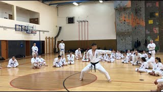 Kancho Nobuaki Kanazawa 8DAN kata Heian Sandan SKIF [upl. by Arahs]