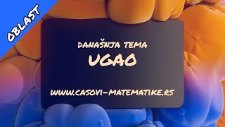 Matematika za 5 razred  Ugao [upl. by Soph]