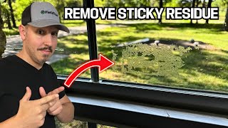 How To Remove Sticker Residue From Glass [upl. by Akinna]