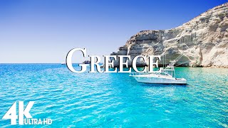 FLYING OVER GREECE 4K UHD  Relaxing Music Along With Beautiful Nature Videos  4K Video HD [upl. by Leavelle10]