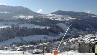 View over Hopfgarten im Brixental Skiwelt Austria MOV04657MPG [upl. by Dekeles]