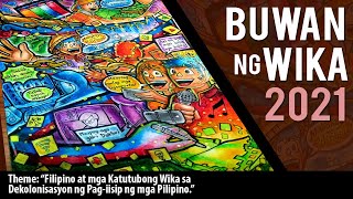 How to make buwan ng wika 2021 poster making artwork [upl. by Acitel]