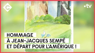 JeanJacques Sempé  son Amérique à lui  L’Oeil de Pierre Lescure  C à Vous  10102022 [upl. by Etnaihc]