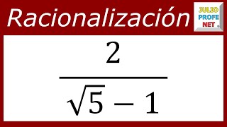 RACIONALIZACIÓN MEDIANTE CONJUGACIÓN  Ejercicio 5 [upl. by Scoville]