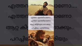 Periyone Rahmane Song Lyrics  Aadujeevitham Movie  The goat life  Prithviraj  A R Rahman reels [upl. by Dyrrej208]