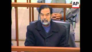 Saddam codefendants forced to attend latest session of trial [upl. by Anaerol]