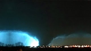 Tornado touches down in Dallas Texas AERIAL video of damage [upl. by Ahsikan631]