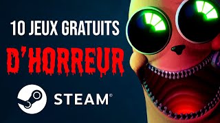 10 JEUX DHORREUR GRATUITS à ne pas manquer sur STEAM 😱 [upl. by Ellatnahc]