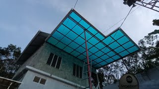 New polycarbonate sheet work kerala india roofing welding roofwork kerala polycarbonatesheet [upl. by Lomaj]