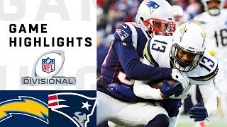 Chargers vs Patriots Divisional Round Highlights  NFL 2018 Playoffs [upl. by Aisined]