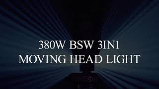 380W Moving Head LightBSW Productionjoyfirst stagelighting movingheadlight [upl. by Janiuszck]