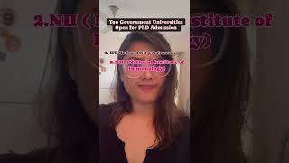 Universities open for PhD admission phd phdstudent net opportunity doctorate vacancy [upl. by Aivataj577]