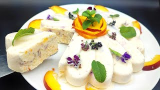 semifreddo vegan de piersici 📌 rețetă de post [upl. by Waite395]