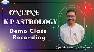 KP Astrology Demo Class Recording [upl. by Rehoptsirhc]