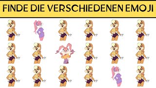 Finde das unterschiedliche Emoji in 20 Sekunden  Rätsel für Klügsten  schwieriges Niveau Emoji [upl. by Blain]