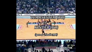 Teamsystem BO vs Kinder BO quotgara 4 Finali 1998quot sintesi 28051998 [upl. by Kluge633]