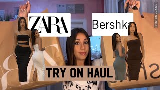 MEGA TRY ON HAUL bershka and zara [upl. by Ahsilif815]