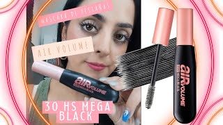 Máscara de Pestañas Air Volume 30 Hs Mega Black LOréal París review mascaradepestañas [upl. by Hylton]