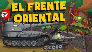 ¡El frente oriental Animación de tanques  Dibujos animados sobre tanques [upl. by Vania476]