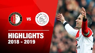 62  Highlights Feyenoord  Ajax  Eredivisie 20182019 [upl. by Josey]