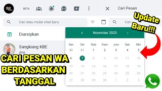 Cara quot MENCARI PESAN WA BERDASARKAN TANGGALquot Tanpa SCROOL  Cari Pesan WA Berdasarkan Tanggal [upl. by Salangia]