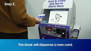 Print amp Copy SelfServe Howto The Card Dispensing Kiosk [upl. by Atiluj]